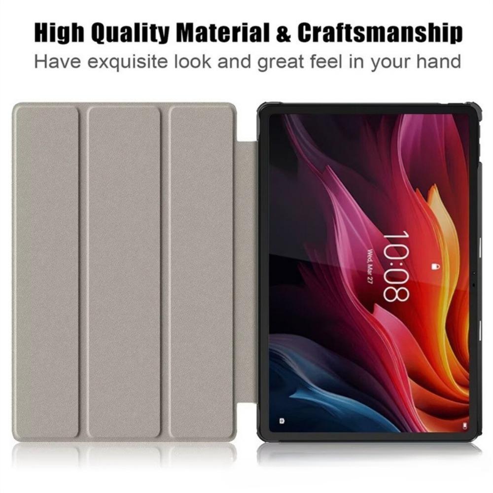 For Lenovo Tab K11 Plus Case 11.5 Inch Genuine Leather Cover with Auto Sleep Wake Feature for Tablet Protection