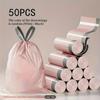 4 Gallon Durable Drawstring Trash Bags - Thick, Tear-Resistant, Large Size for Household Use