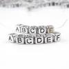 100pc Mixed English Letter Bead Cube Alphabet Beads Jewelry Findings Acrylic Bead for Jewelry Making