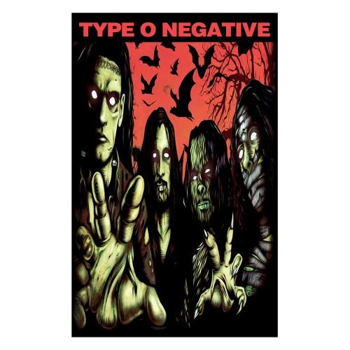 Type O Negative Halloween Textile Poster
