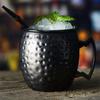 Cocktail Wine Cup Moscow Mule Mug Stainless Steel Hammered Copper Plated Beer Cup Coffee Cup Bar Drinkware for Ramadan