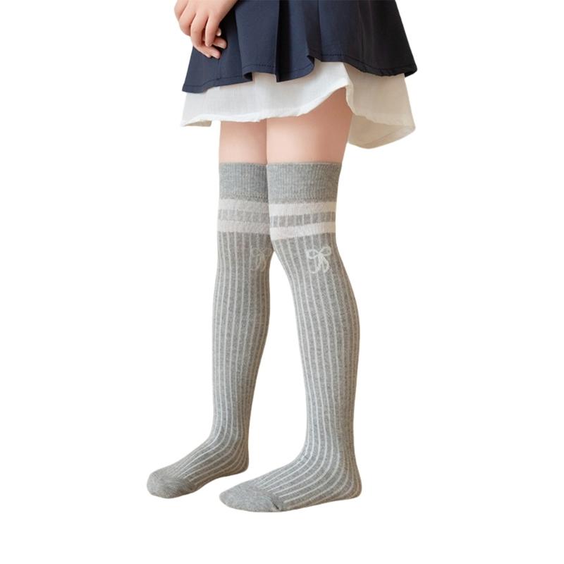 Pair Knee Length Socks Kids Long Socks Elastic Over the Knee Socks Breathable for Ages 3 To 12 Perfect for Everyday Wear