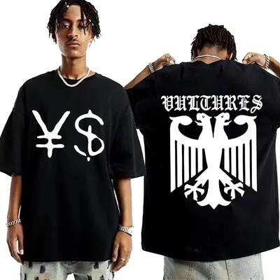Kanye West Ye Ty Dolla Sign YS Koszulka Męska Damska Styl Vintage Hip Hop Rap Koszulki Harajuku Casual Oversize T-shirt