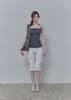 Pilse Low Capri Cargo Pants, White