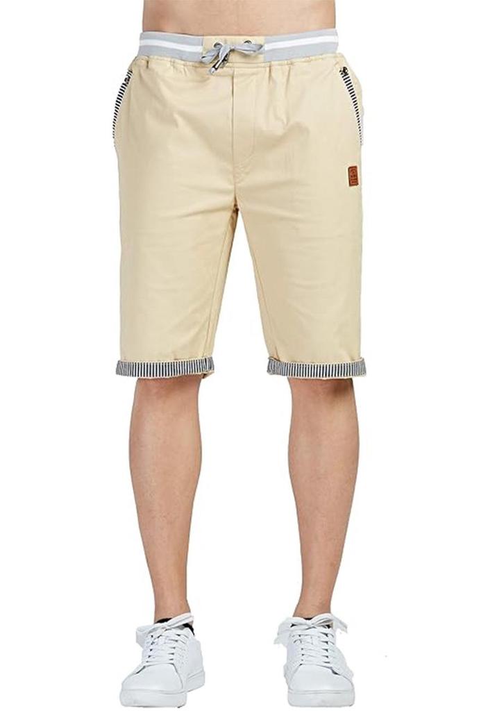 Men's Cotton Linen Breathable Workwear Shorts - Casual Summer Five-Point Mid-Length Beach Pants