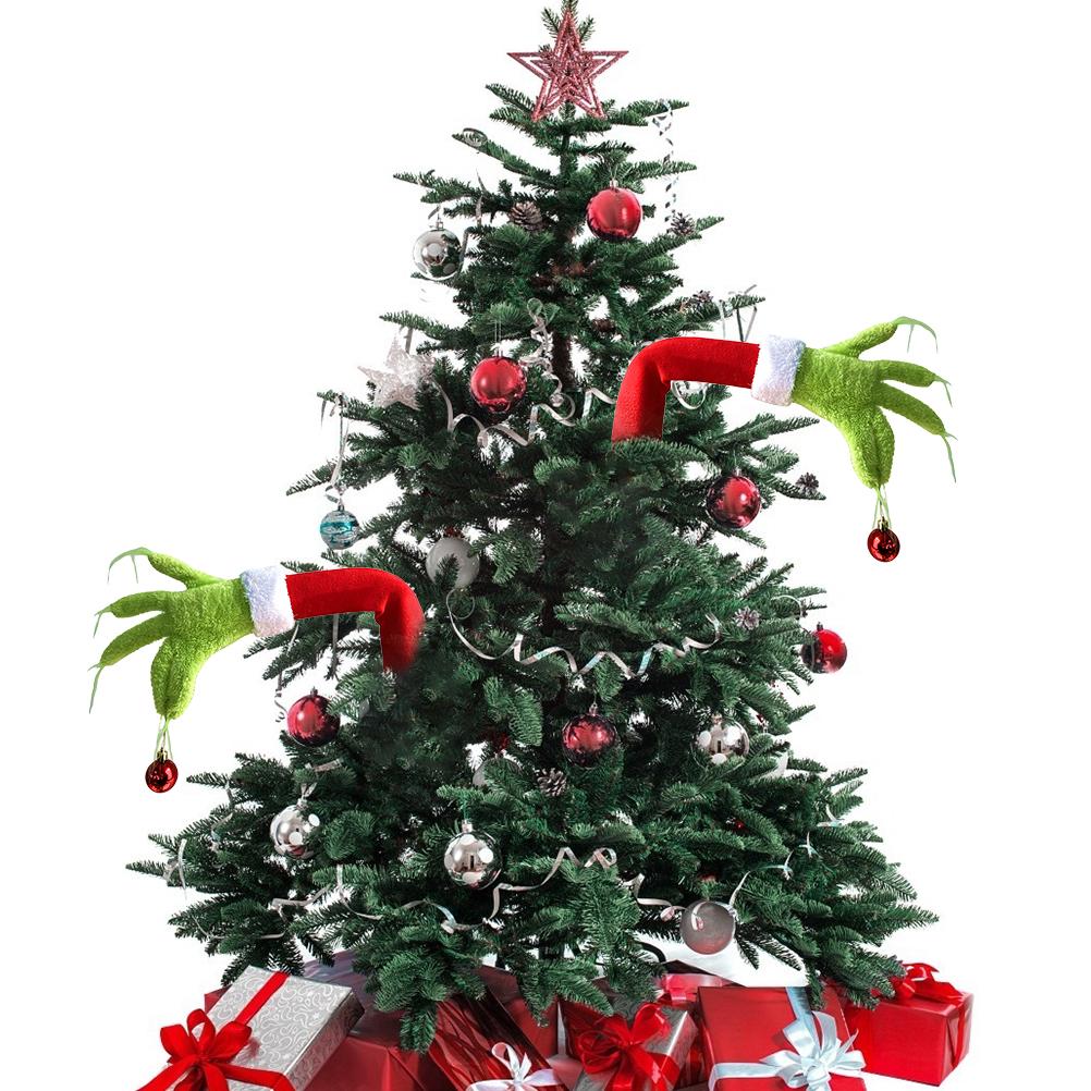 Christmas Tree Decorations Grinch Arm Ornament Lovely Christmas Grinch Elf Arm Ornament