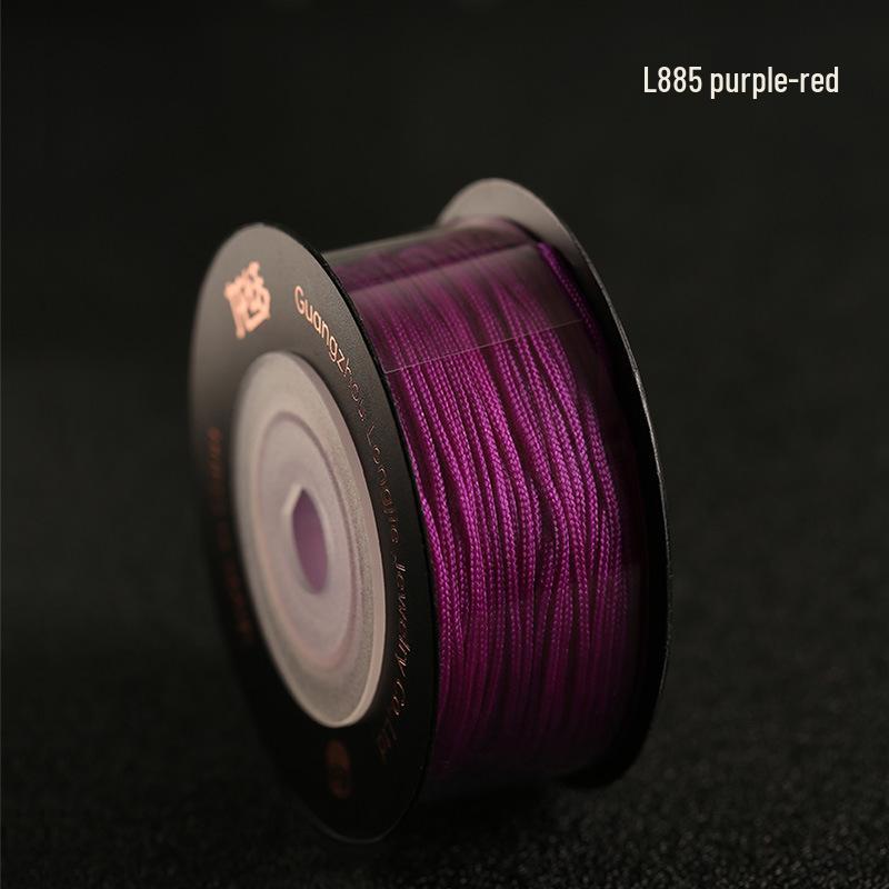 Dragon Knot High-A Jade Thread: Eco-friendly, Colorfast Jewelry Weaving Cord, 79 Colors, Handmade DIY Bracelet Material.