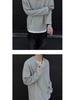 Men's Autumn Korean Style Slim-Fit Henley Long-Sleeve T-Shirt