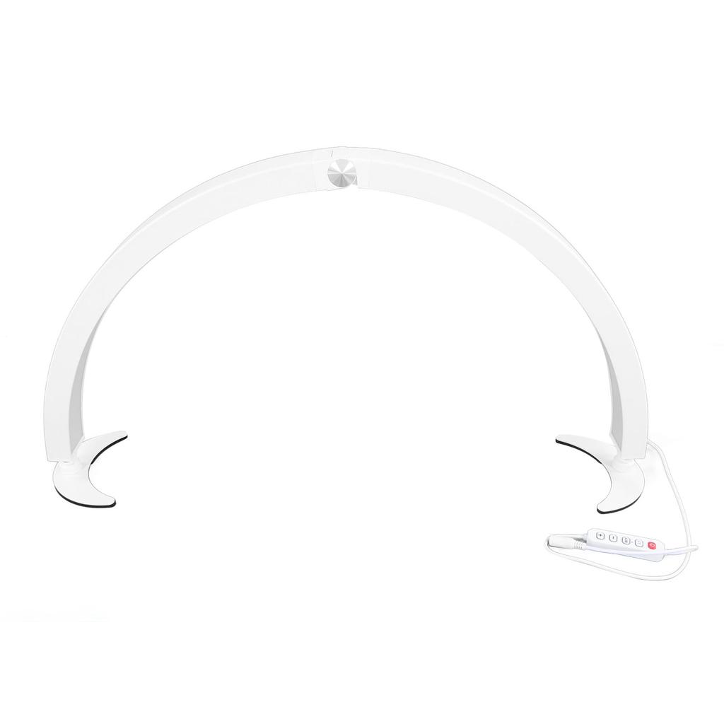 LED Half Moon Light 40W 28in 10 Brightness 7 Color Adjustment Dimmable Half Moon Nail Desk Lamp