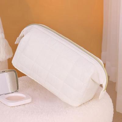 Large Capacity Cosmetic Storage Bag Solid Color Multi-Functional Women Makeup Bag Lightweight INS Sundries Organizer Outdoor