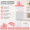 Transparent Washing Powder Storage Box with Measuring Cup Laundry Storage Container