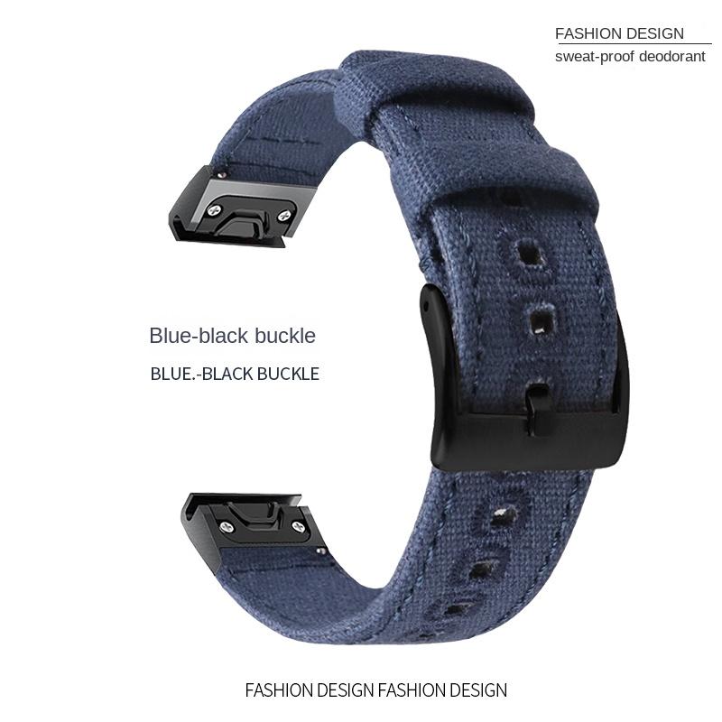 26 22 20MM Nylon Quick Release Watchband For Garmin Fenix 7X 7 6 6X Pro 5 5X/5XPlus 3 HR  Watch Canvas Strap Wrist Band Bracelet