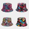 Graffiti Letter Fisherman Hat With Wide Brim For Summer Sun Protection