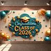Congrats Background Balloon Decor Graduation Celebration Banner Graduation Decoration Display Elegant Design For Graduation