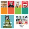 2026 Pissed-off Cats Wall Calendar Living Room Bedroom Hanging Decoration Grid Cats Color Inside Pages Monthly Planner