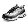 Skechers DLites 1.0 Moda Versátil Duradero Caña Baja Zapatos de Papá Zapatilla para Mujer Blanco Negro 150242-WBGY