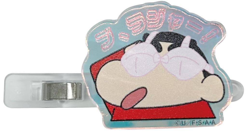 Crayon Shin-chan Aurora Acrylic Hair Clip Scooping Hero H40 X W40mm 7 X 55mm K4100C I-Planning (Acrylic) (Hair Clip)