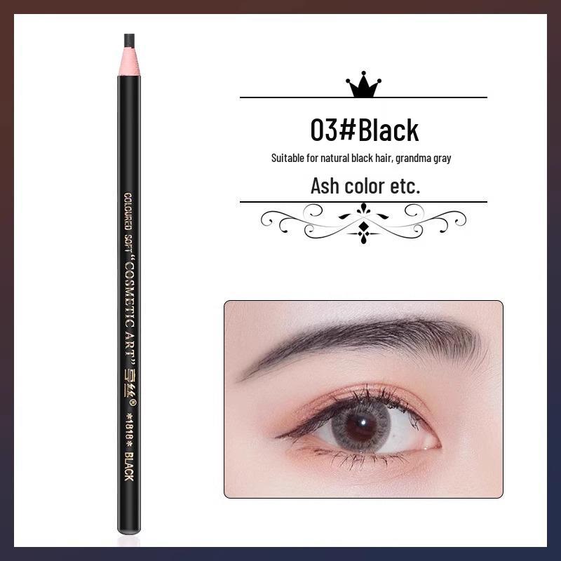 Waterproof Eyebrow Pencil with String, Fine Tip & Carving Knife for Beginners - Natural & Sweatproof.