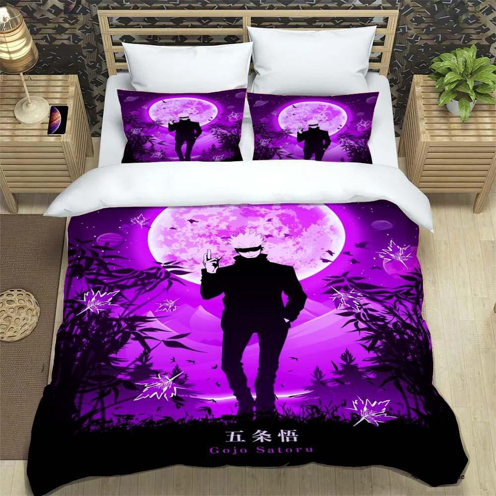 3D Anime Jujutsu Kaisen Satoru Gojo Christmas Gift King Twin Double Child Bedding Collection Microfiber Or Polyester Duvet Cover Collection