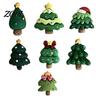 Holiday Fridge Decorations 7Pcs/Set Mini Christmas Tree Refrigerator Magnet, Xmas Shape Office Whiteboard Magnets Decorative Magnet for Locker Door