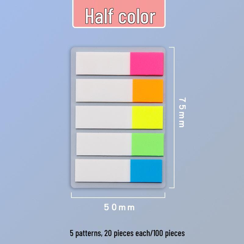 Translucent Sticky Notes & Writable Index Tabs for Students - Highlight & Marking Stickers, Creative Stationery.