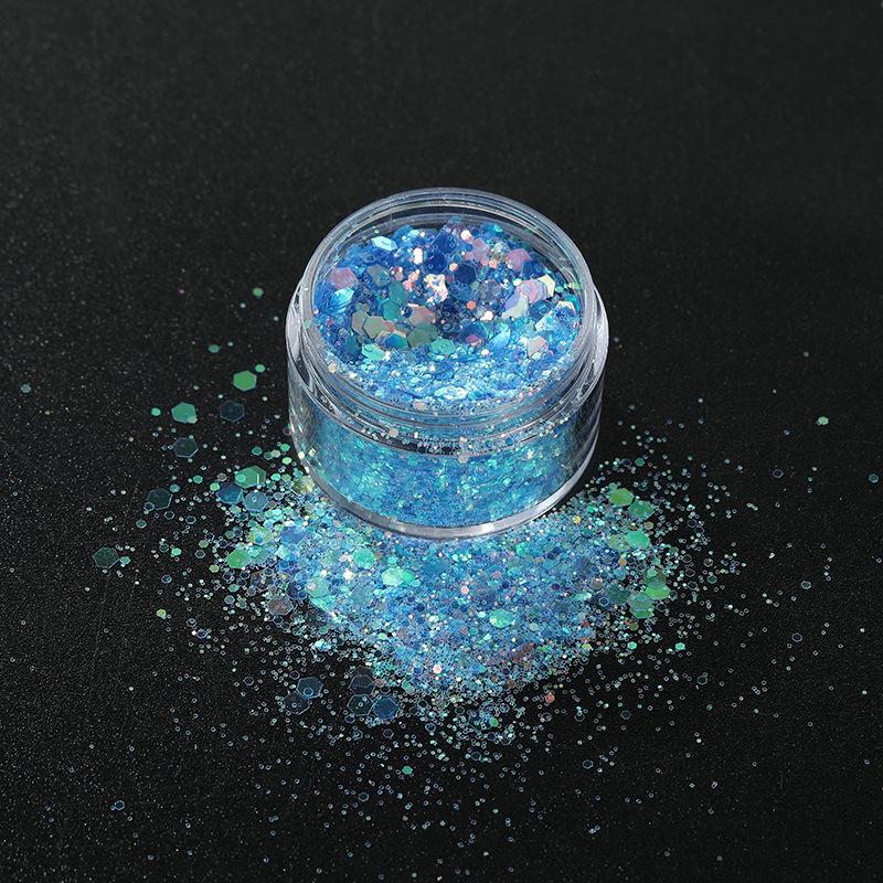 Colorful Mermaid Glitter Eyeshadow Loose Powder - DIY Handmade Laser Sequins