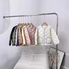 % Fleece children's light down jacket liner round neck solid color new national standard boys and girls school uniform artifact