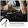 2Pcs Hole Punch Set 8Mm Round Hollow Punch Tool for Belt Watch Strap Bag Making Craft DIY Rubber Canvas