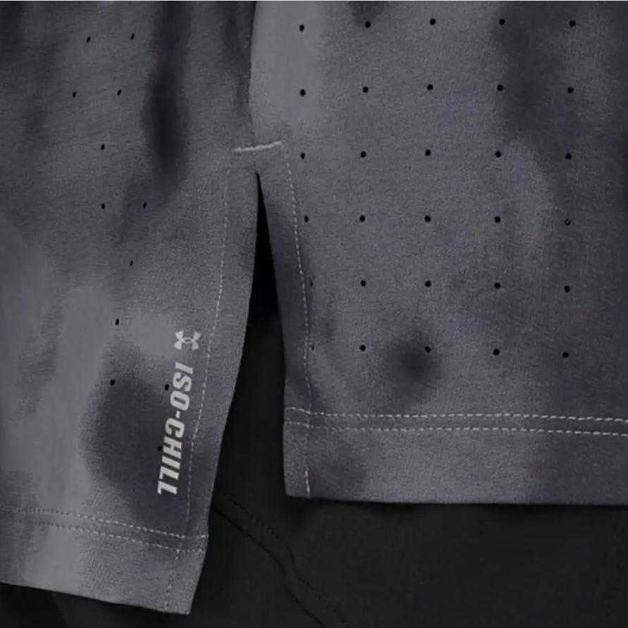 Under Armour Launch Elite Cool Series Running Short Sleeve Breathable T-Shirt Men Tops Titan-Gray 1389804-024