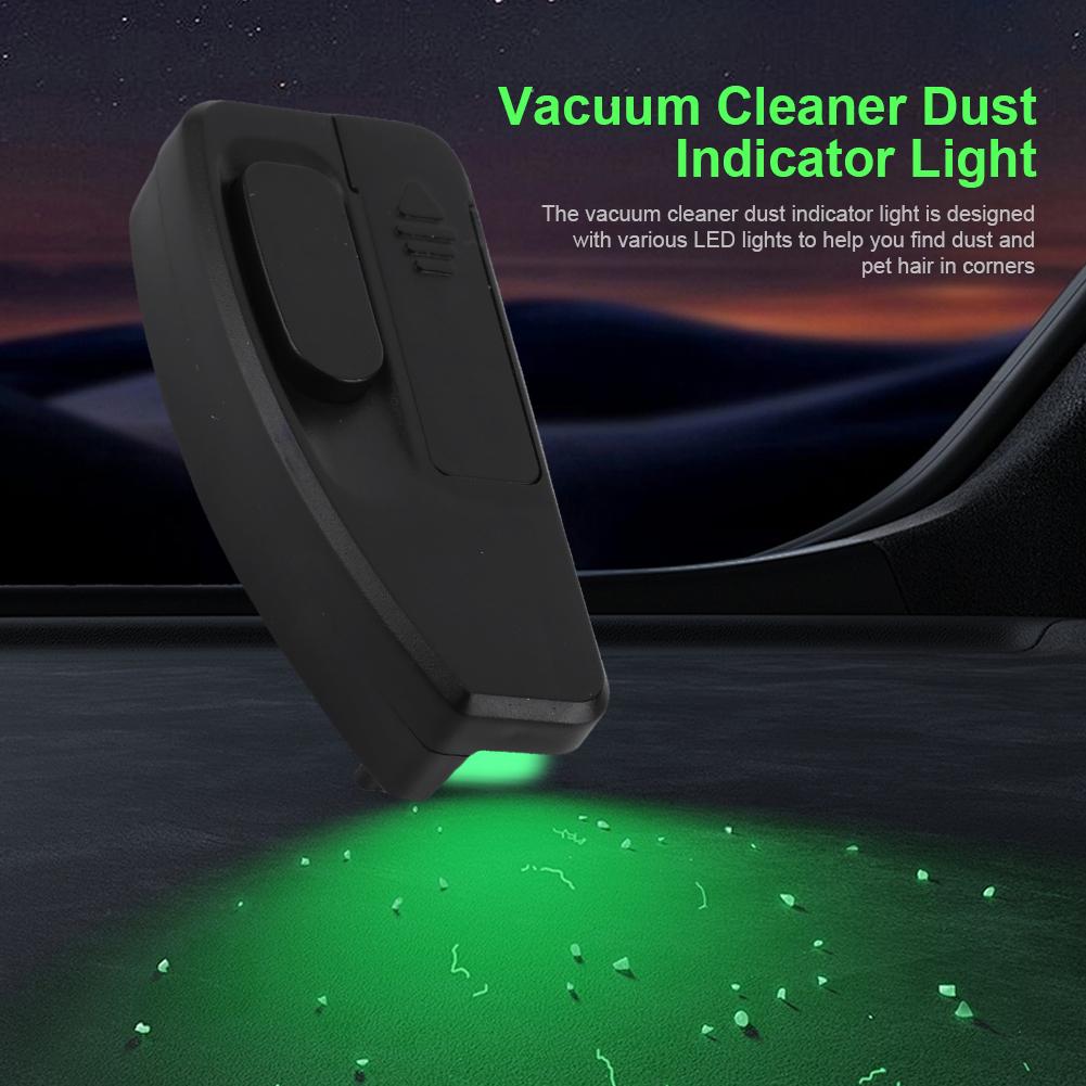 Vakuumlicht mit grüner LED-beleuchtetem Aufsatz Universelle Vakuumlampe Staubsauger LED Staubanzeige Lampe für Zuhause Haustiergeschäft