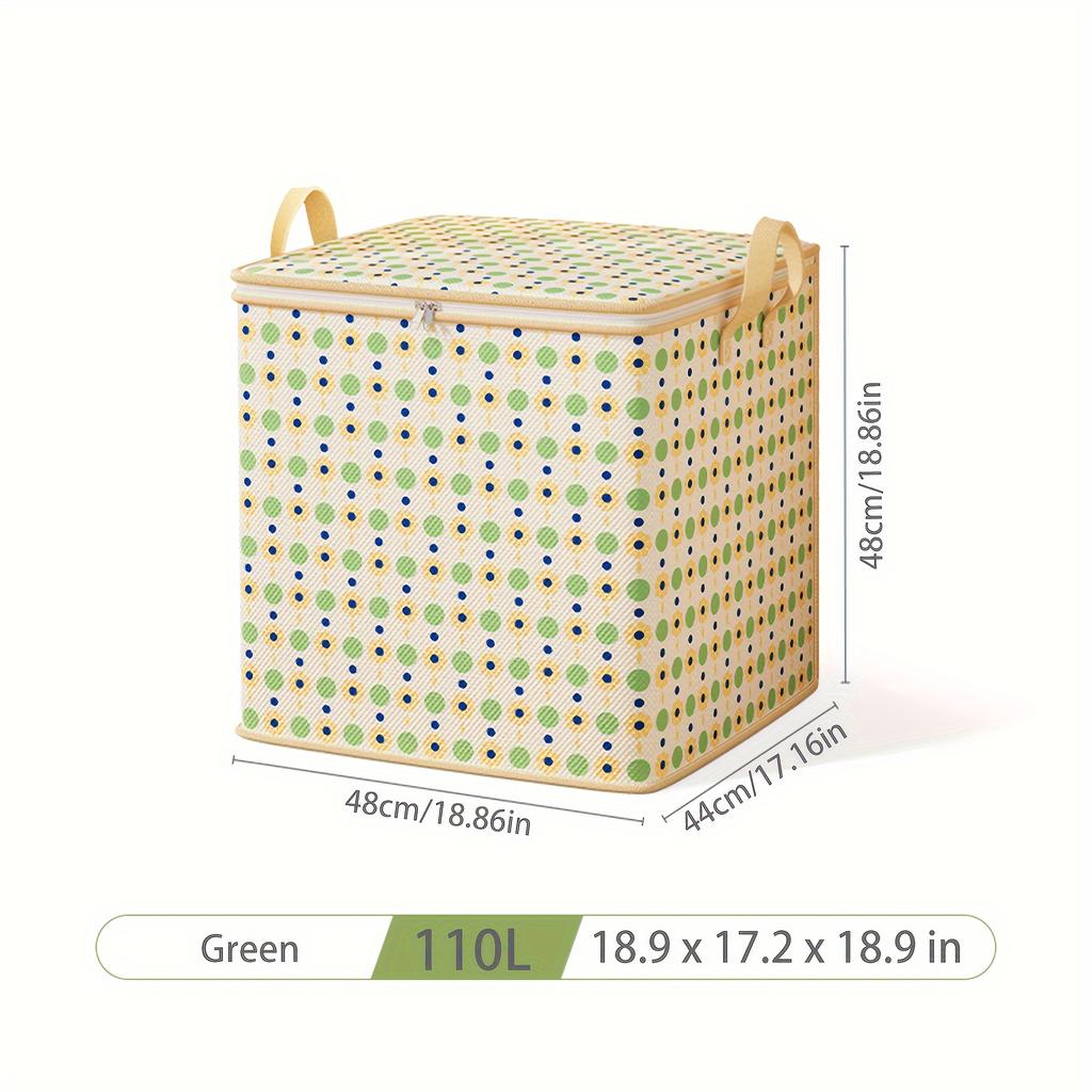 One Small Flower Polka Dot Jumbo, Extra Large Clothes Storage Bag, Foldable Super Large Quilt Bag, Suitable for Toys, Clothes, and Quilts