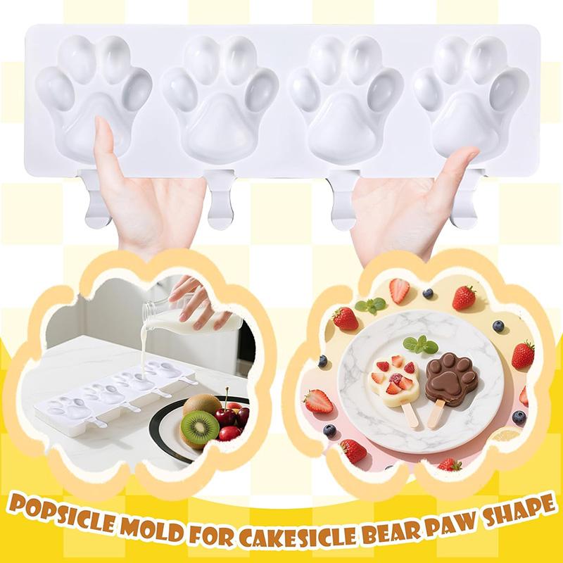 Stampo in Silicone per Gelato Fai da Te a Forma di Zampa di Cane Stampo per Fare Cubetti di Ghiaccio Antiaderente Mousse Francese Estivo Ghiacciolo Stampo Gadget da Cucina