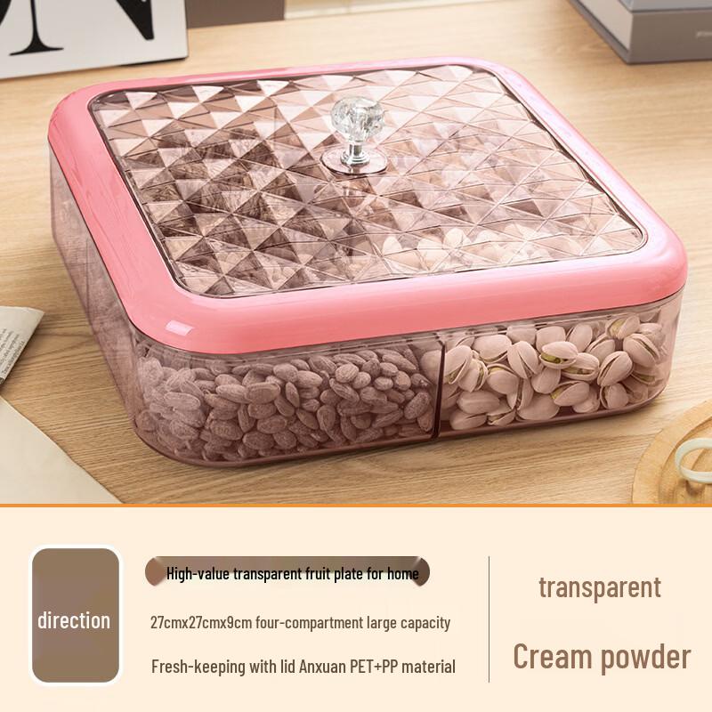 JingJingRS Divided Snack & Fruit Serving Platter