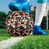 Billie Eilish Print Size 5 Soccer Ball, PU Wear Resistant Football for Match Training and Daily Practice, Birthday Gift for Soccer Fans