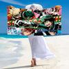 My Hero Academia Print Beach Towel, Large Soft Quick Dry Towel for Beach Camping Swimming
