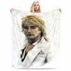 Retro Style Portrait Blanket for All Seasons Blanket Lunch Break Throw Gift