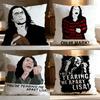 Hot T-TThe Room Cushion Cover Soft Washable Pillow Case Multi-Scene for Couch Bed Travel Office Use