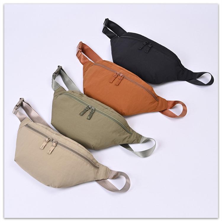Women Solid Color Dumpling Bun Zipper Inclined Satchel Bag Leisure Sports Canvas Shoulder Crossbody Bags Adjustable Band Strap
