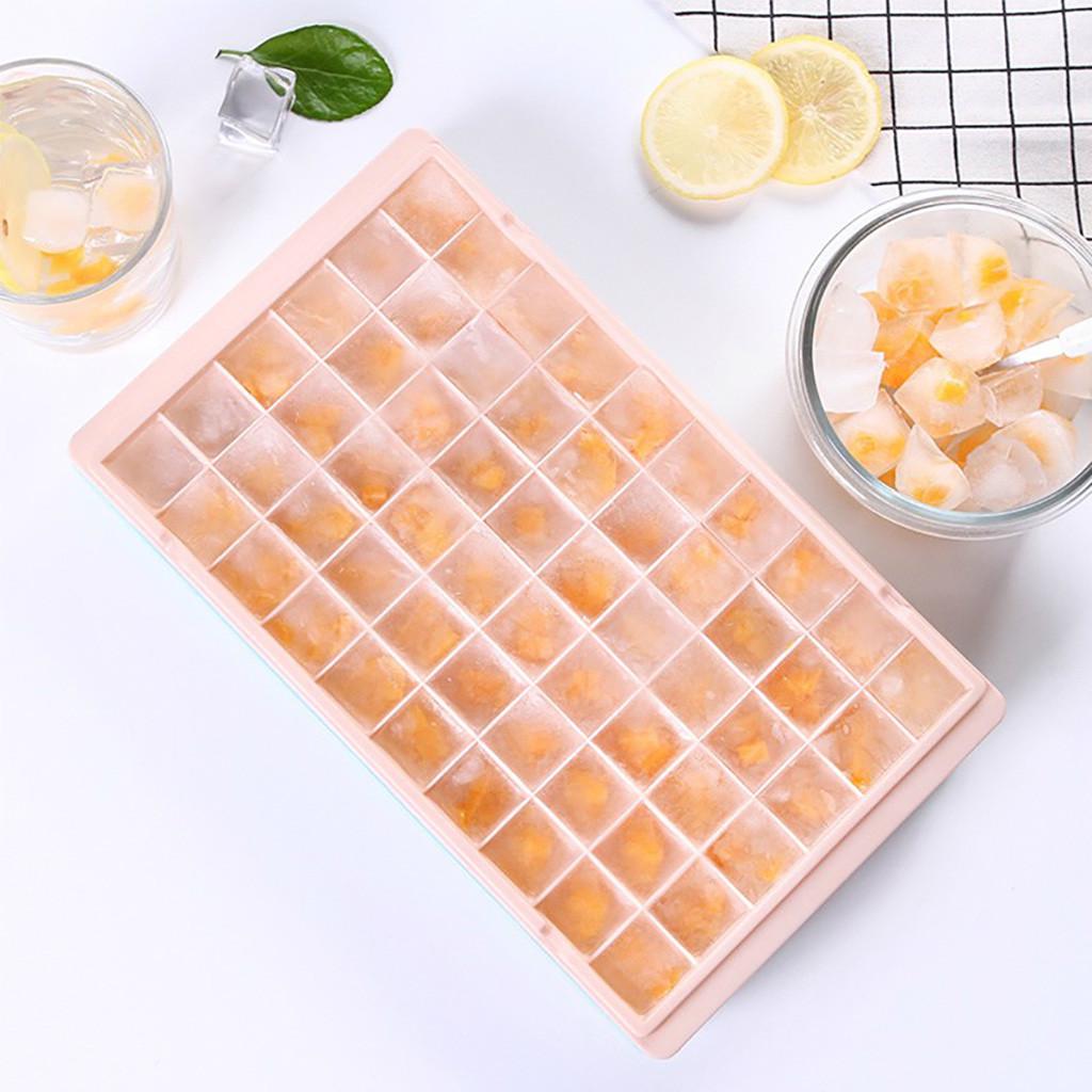 60 Grids Food Grade Silicone Ice Tray Small Ice Cube Tray Frozen Cubes Tray Square Shape Ice Maker Mold Ice Cube Tray