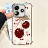 Cherry Bow Sweet Soft Phone Case For Xiaomi Poco X7 X8 Pro Max X6 X5 X3 F8 Ultra F7 M8 M7 M5S Redmi 15C 15A 15 14C 13C 12C 13 12