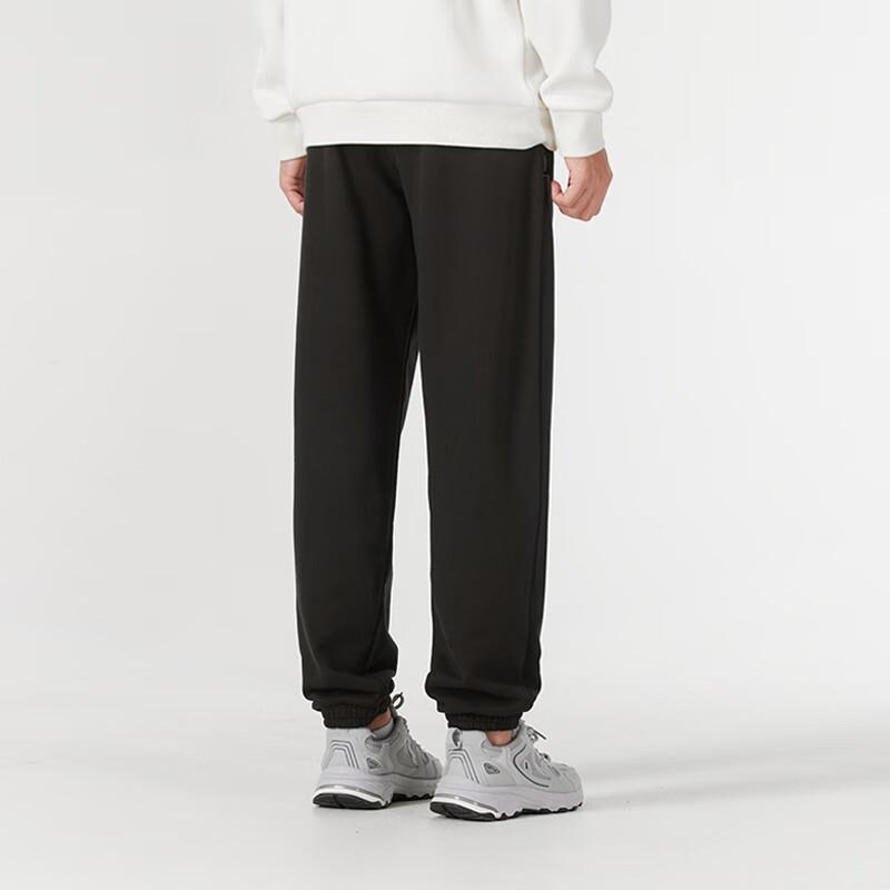 Puma Logo Embroidered Drawstring Cuffed Casual Pants Men bottoms Black 630948-01