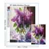 Kwiaty Krajobraz Malowanie Diamentami Wisteria 5D Pełne Wiertło Haft Diamentowy DIY Mozaika Haft Krzyżykowy Art Dekoracja Domu Prezent