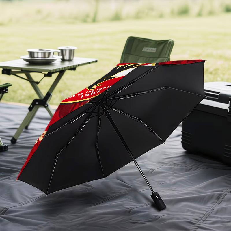 1PC Al Ahly FC Printed Umbrella Folding umbrella, automatic umbrella 8-Frame for Travel, camping Fan gifts Christmas Gifts