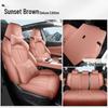 UNI-Z Car Seat Cushion Set: New Model, Premium Leather, Universal Fit for All Seasons