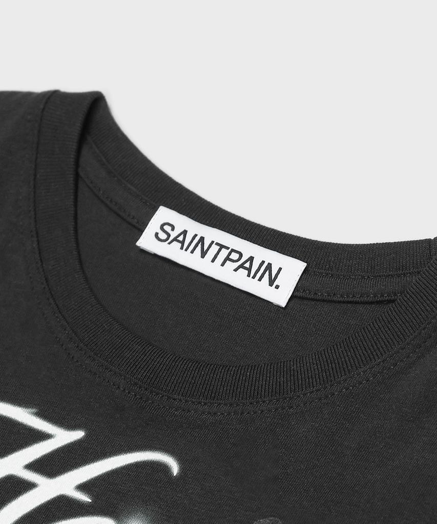SAINTPAIN Sp Shocking Crop Short Sleeve Tee Black