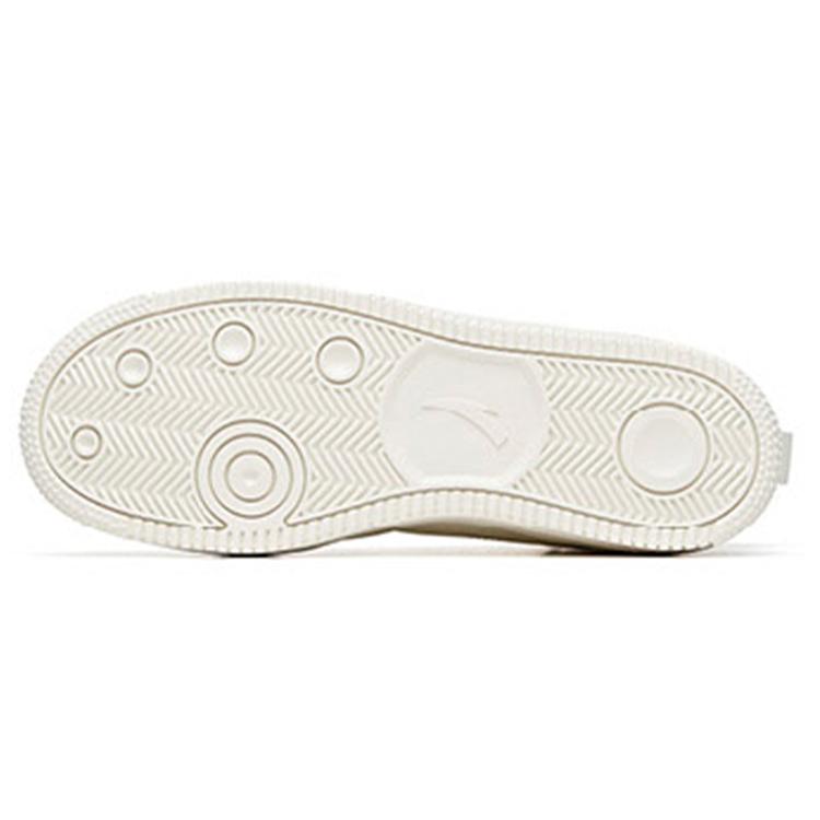 Anta Life Collection Cushioning Abrasion Resistant Lightweight High top Skateboard Shoes Women's White Blue 922038010-3