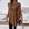 Damen Leichte Strand-Übergangsjacke Kurzarm Durchbrochen Lockerer Sitz Lässiges Sommer-Pullover-Top für Urlaub Reisen