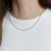 LOVE ME MONSTER [Silver] Bold Twist Chain Necklace (L233MNK070)
