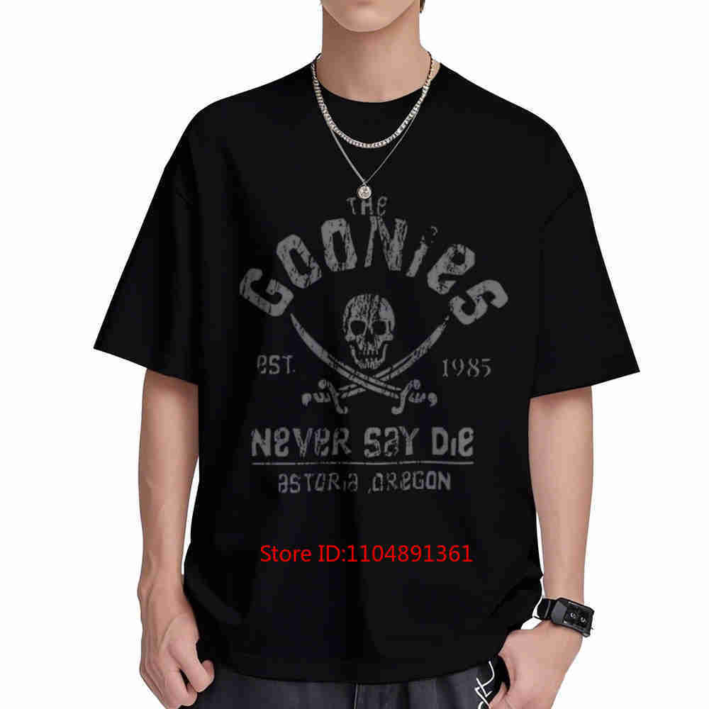 Goonies Never Say Die 1985 Movie Short Sleeve Tee 100 Cotton Tshirt