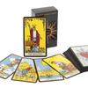 Black Classic Tarot Cards Deck 78pcs Fortune-Telling Game for Family Gatherings Board Games